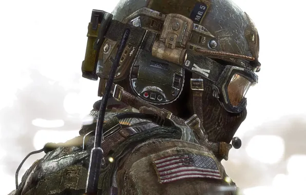 Picture soldiers, helmet, Call of Duty, Modern Warfare 3
