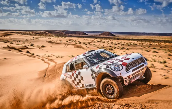 Sand, Clouds, Mini, Mountains, Dust, White, Sport, Desert