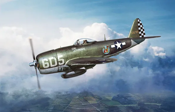 USA, Fighter-bomber, P-47, P-47D Thunderbolt, Combat aircraft
