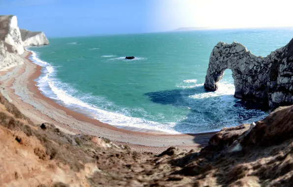 Picture sea, wave, water, rock, stones, rocks, shore, coast