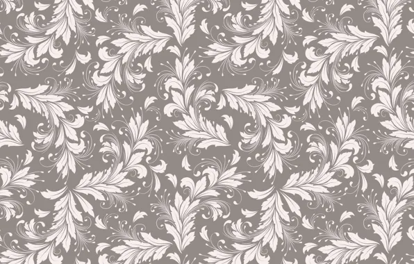 Leaves, background, vector, texture, vintage