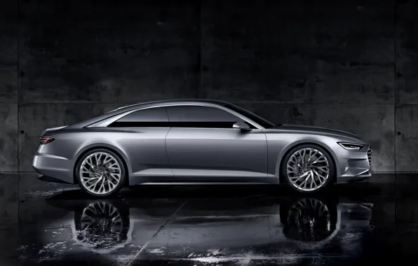Concept, background, Audi, coupe, Coupe, in profile, 2014, Prologue