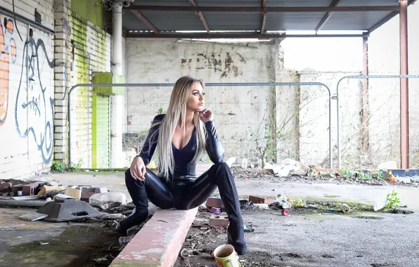 Picture girl, pose, background