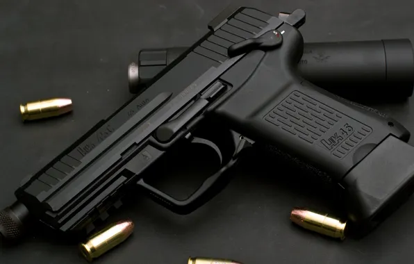 Germany, Heckler &amp; Koch, .45 ACP, automatic gun under American patron 11, 43×23mm, HK45C