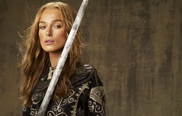 Picture sword, Keira Knightley, Keira Knightley, Pirates of the Caribbean, Pirates of the Caribbean: At world's …