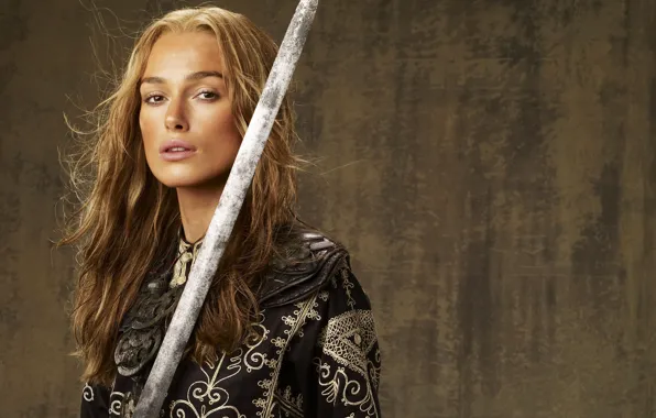 Sword, Keira Knightley, Keira Knightley, Pirates of the Caribbean, Pirates of the Caribbean: At world's …