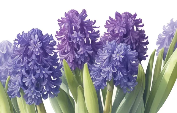 Flower, purple, flowers, green, green, tenderness, figure, plant