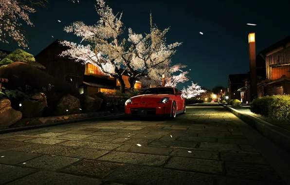 Night, Japan, 350z