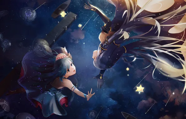 Picture space, anime, girl