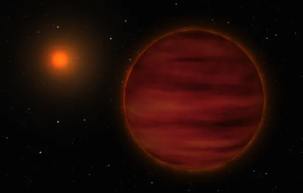 Picture red dwarf, brown dwarf, double star