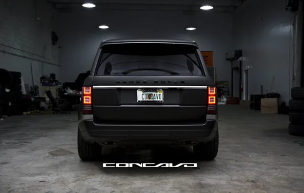 Tuning, Matt, Range Rover, black, Vogue, concave