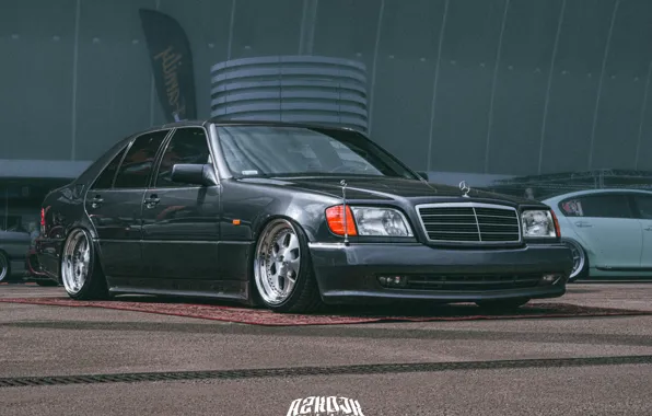 Download wallpaper classic, stance, w140, lowcars, mercedes w140 ...