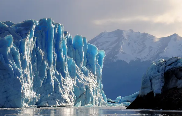 Picture ice, water, iceberg, glacier