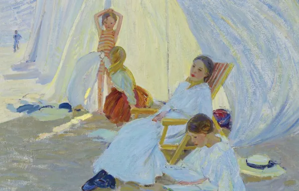 Picture, genre, Day by the Sea, Dorothea Sharp, Dorothea Sharp