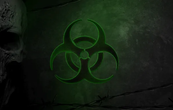 Skull, Green, Virus, Green, Sake, Biohazard, Danger