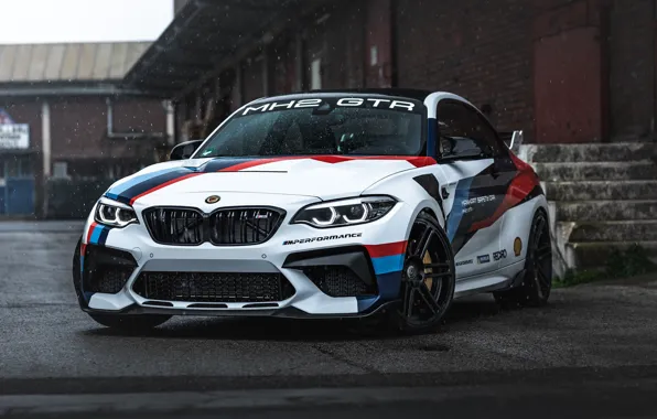 Drops, rain, BMW, GTR, Manhart, MH2, M2, 2021