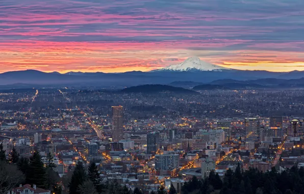 Picture sunrise, Oregon, Portland