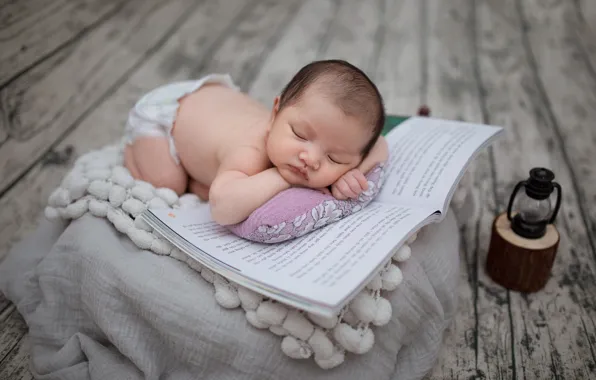 Pose, Board, child, sleep, tale, baby, blanket, sleeping