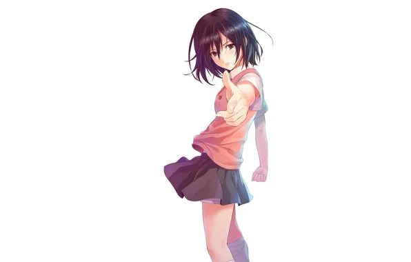 Girl, anime, art, shingeki no kyojin, Mikasa Ackerman