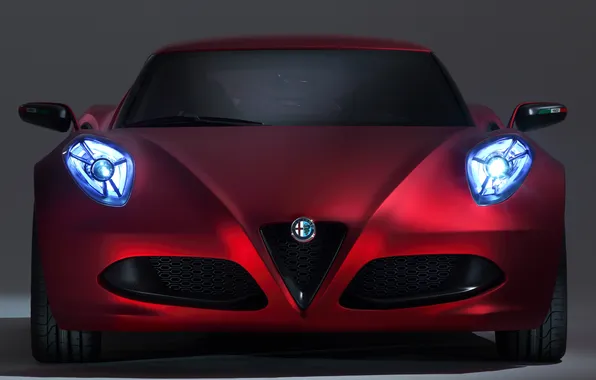 Picture light, lights, car, the front, Alfa Romeo, Alfa Romeo 4C Concept