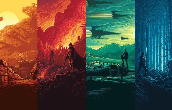 Wars, Star, art, The, movie, Force, Awakens