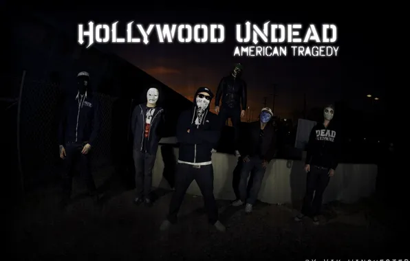 Picture Hollywood, black, Undead, masks
