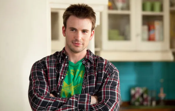 Male, shirt, Chris Evans, Chris Evans