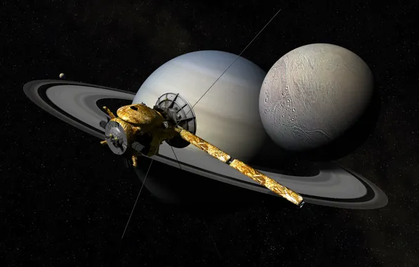 Space, stars, Saturn, automatic, spacecraft, Cassini-Huygens