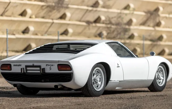 Auto, Lamborghini, White, Machine, 1971, Car, Supercar, Lamborghini Miura
