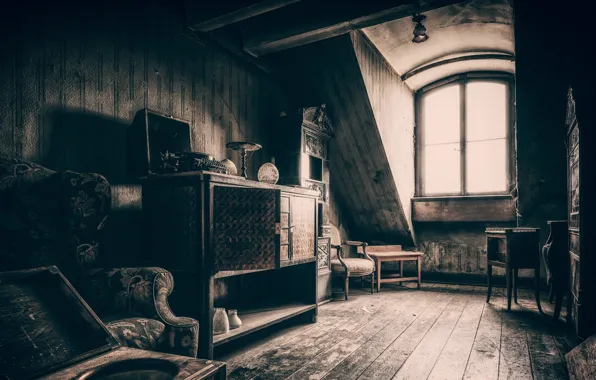 Light, old, house, retro, room, sofa, Wallpaper, past