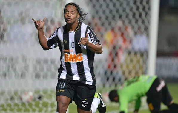 Picture football, legend, player, Ronaldinho, Ronaldinho, serie a brasilian, atletico mineiro, Brazilian Serie a