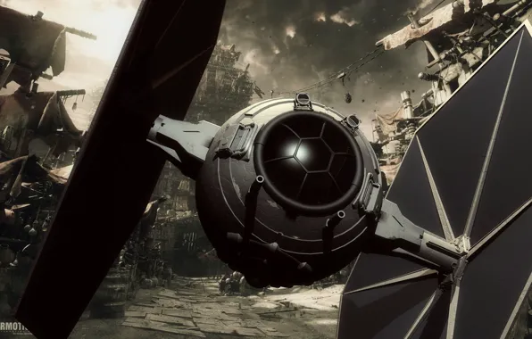 Camera, StarWars, t-fighter backgrnd
