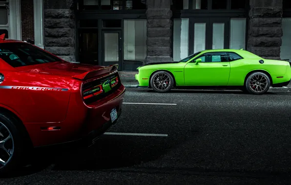 View, Asphalt, Dodge, Challenger, Duo, Hallcat