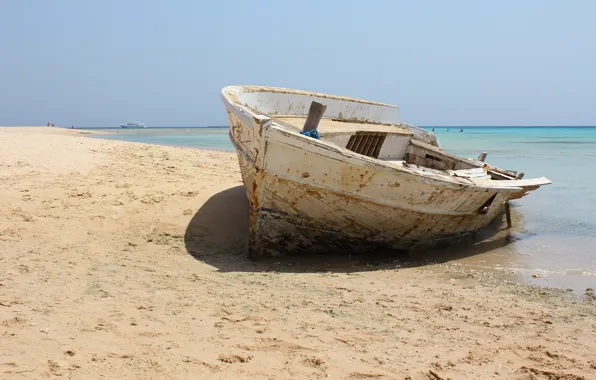 Sea, boat, Egypt