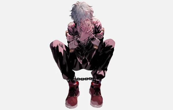 Hands, guy, shackles, My hero Academy, My Hero Academia, Boku No Hero Academy, Shigaraki Tomura