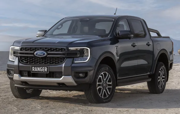 Ford, pickup, Sport, exterior, Ranger, Double Cab, 2022, Ford Ranger Sport Double Cab