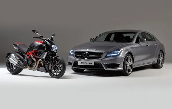 Machine, Mercedes-Benz, motorcycle, Mercedes, AMG, the front, ducati, and
