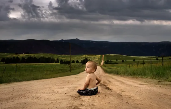 Picture road, life, boy