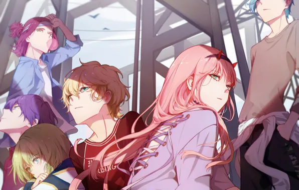 Girl, guys, 002, Darling In The Frankxx, Cute in France