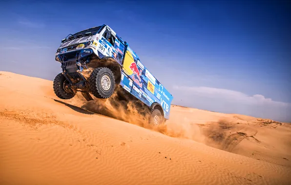 Picture sand, the sky, jump, race, desert, sky, rally, desert