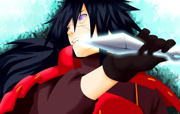 Naruto, Naruto, kunai, Madara Uchiha