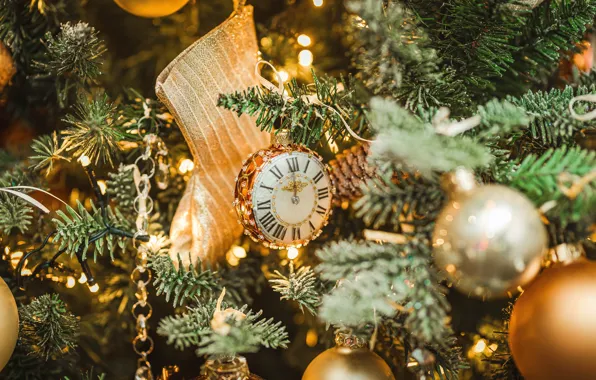 Balls, decoration, balls, toys, spruce, Christmas, New year, tree