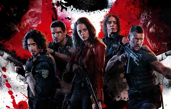 Fiction, action, poster, characters, horror, Kaya Scodelario, Kaya Scodelario, Robbie Amell