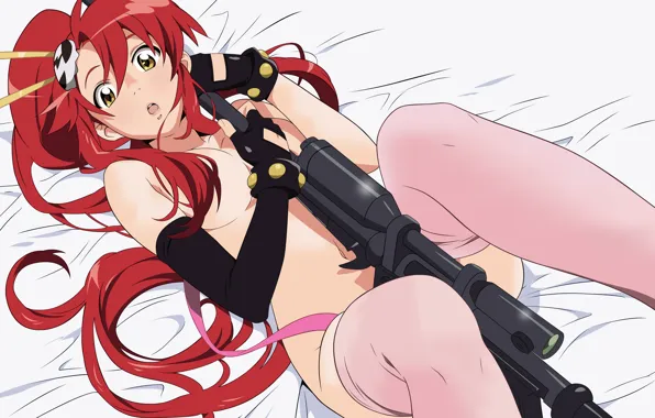 Picture pose, Tengen Toppa Gerren Gurren Lagann, weapons, girl