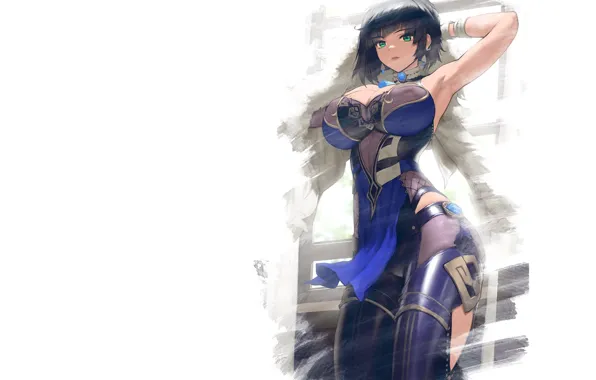 Picture girl, sexy, anime, pretty, babe, Genshin Impact, Genshin, Yelan