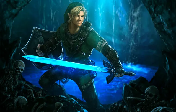 Wallpaper look, elf, sword, fairy, guy, The Legend of Zelda, Link for  mobile and desktop, section игры, resolution 1994x1080 - download