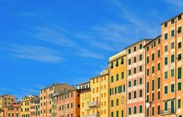 The sky, home, Italy, Camogli