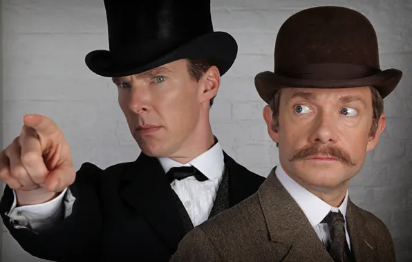 Mustache, Sherlock Holmes, hats, Sherlock bbc, Sherlock, Sherlock BBC, Sherlock Holmes, Sherlock (TV series)