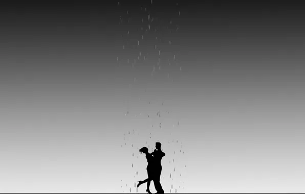 Picture light, rain, shadow, silhouette
