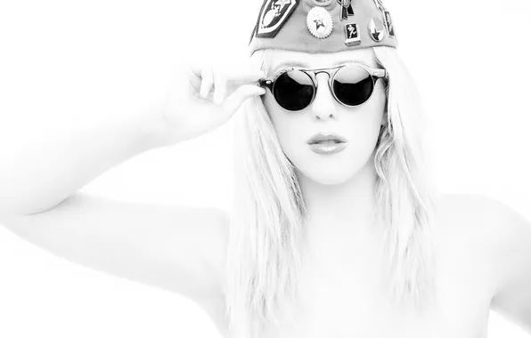 Girl, face, background, model, icon, glasses, pussy, Nikee Leigh